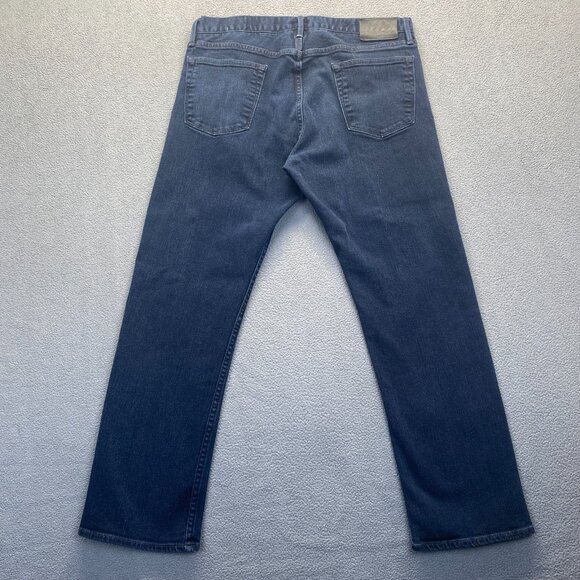 Ralph Lauren Jeans Mens measurements 34X27 Blue Denim Straight Leg Dark Wash - Picture 2 of 9